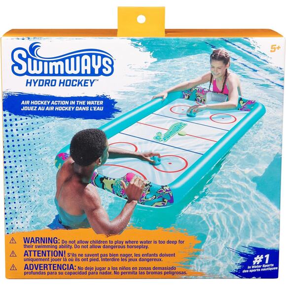 🔥SwimWays Hydro Hockey Inflatable Water Floating Table Hockey Set BNWT🔥 - Picture 1 of 8